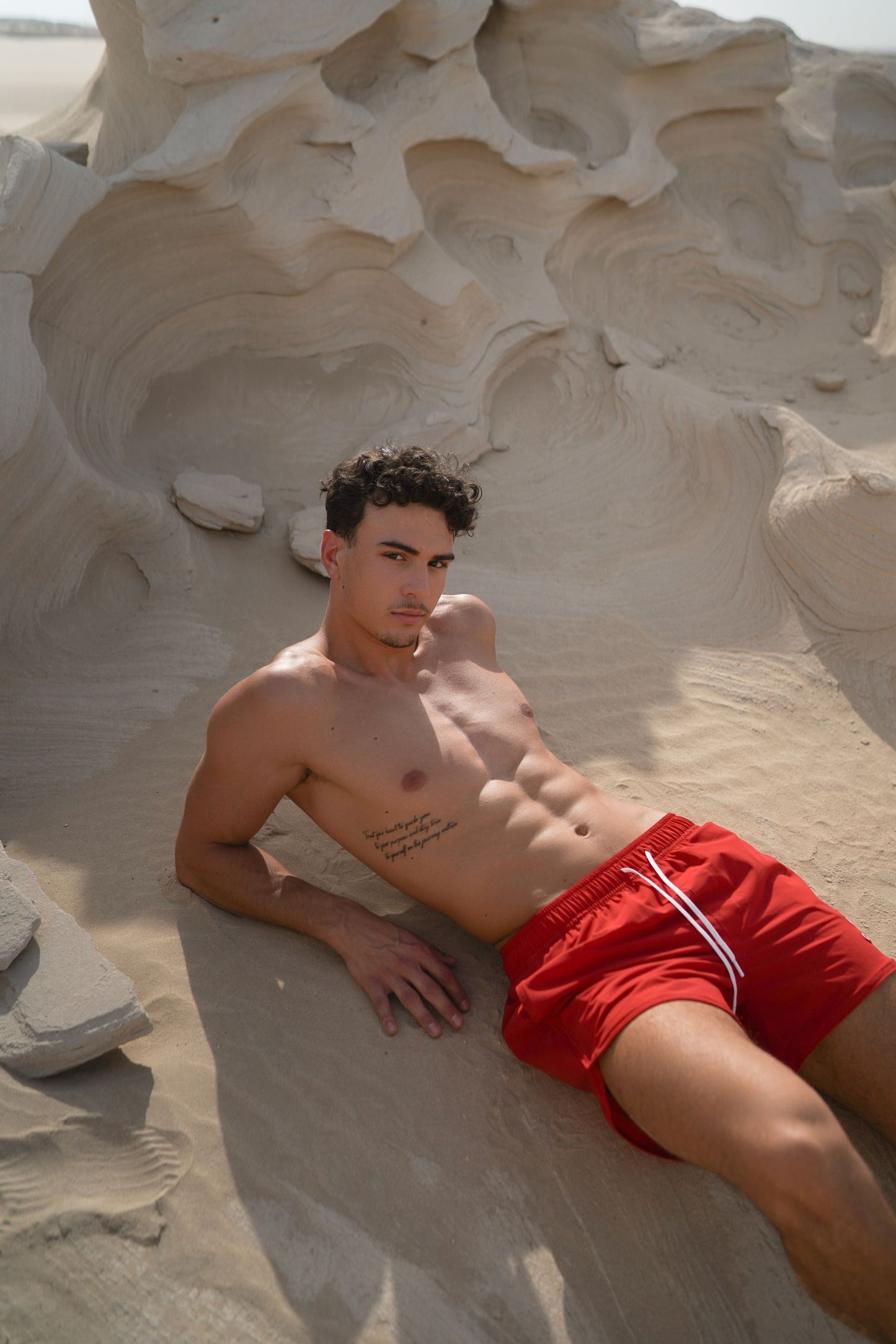 Sporting Red Swim Shorts