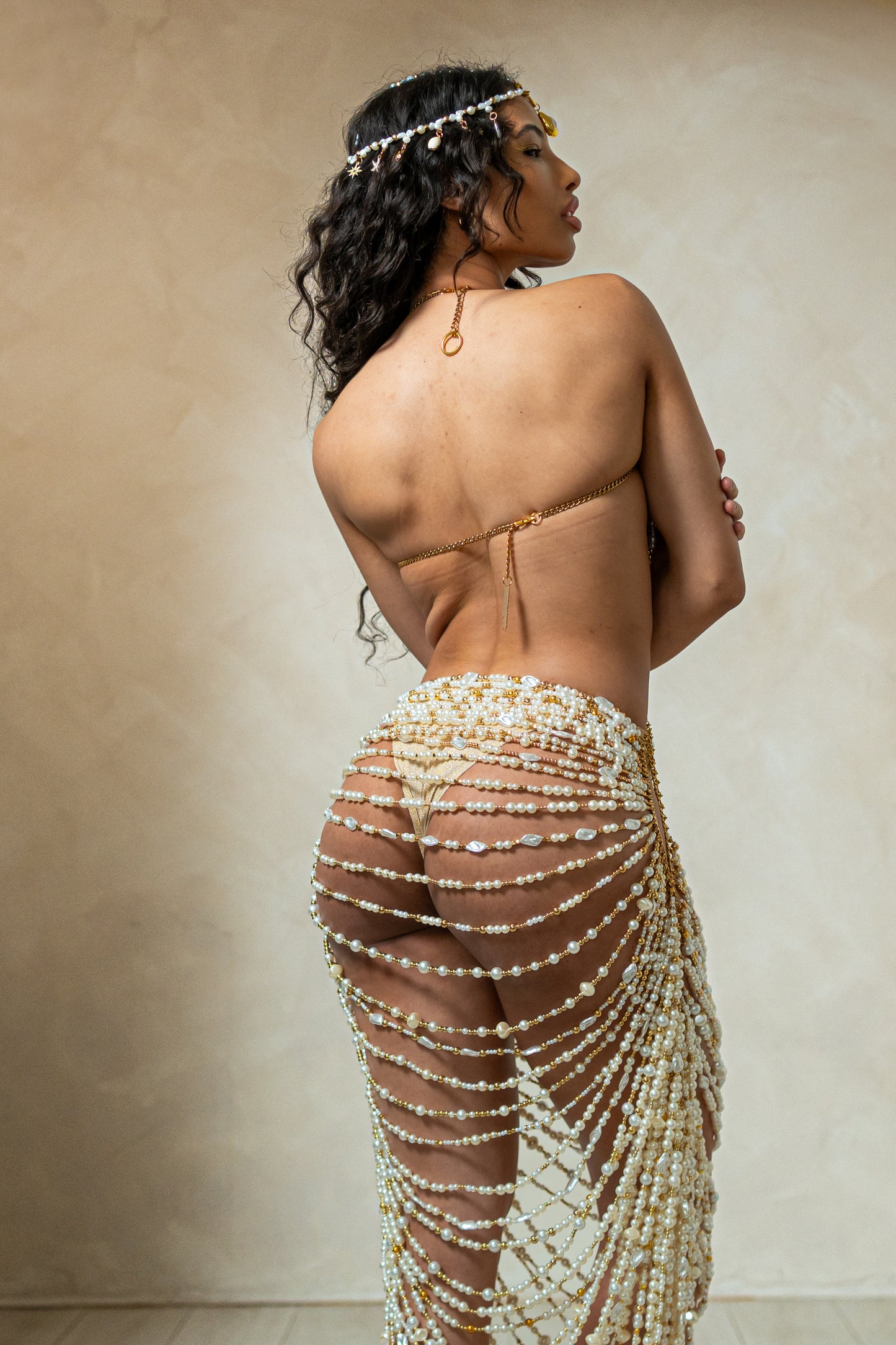 Look 16- Pearl Beaded Gown