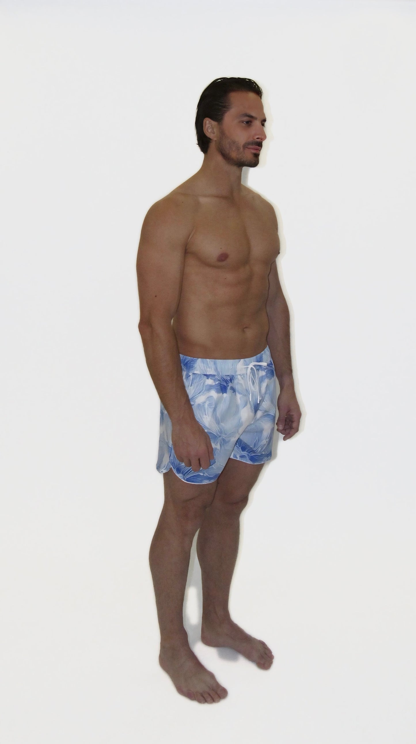 Blue Lily Swim Shorts