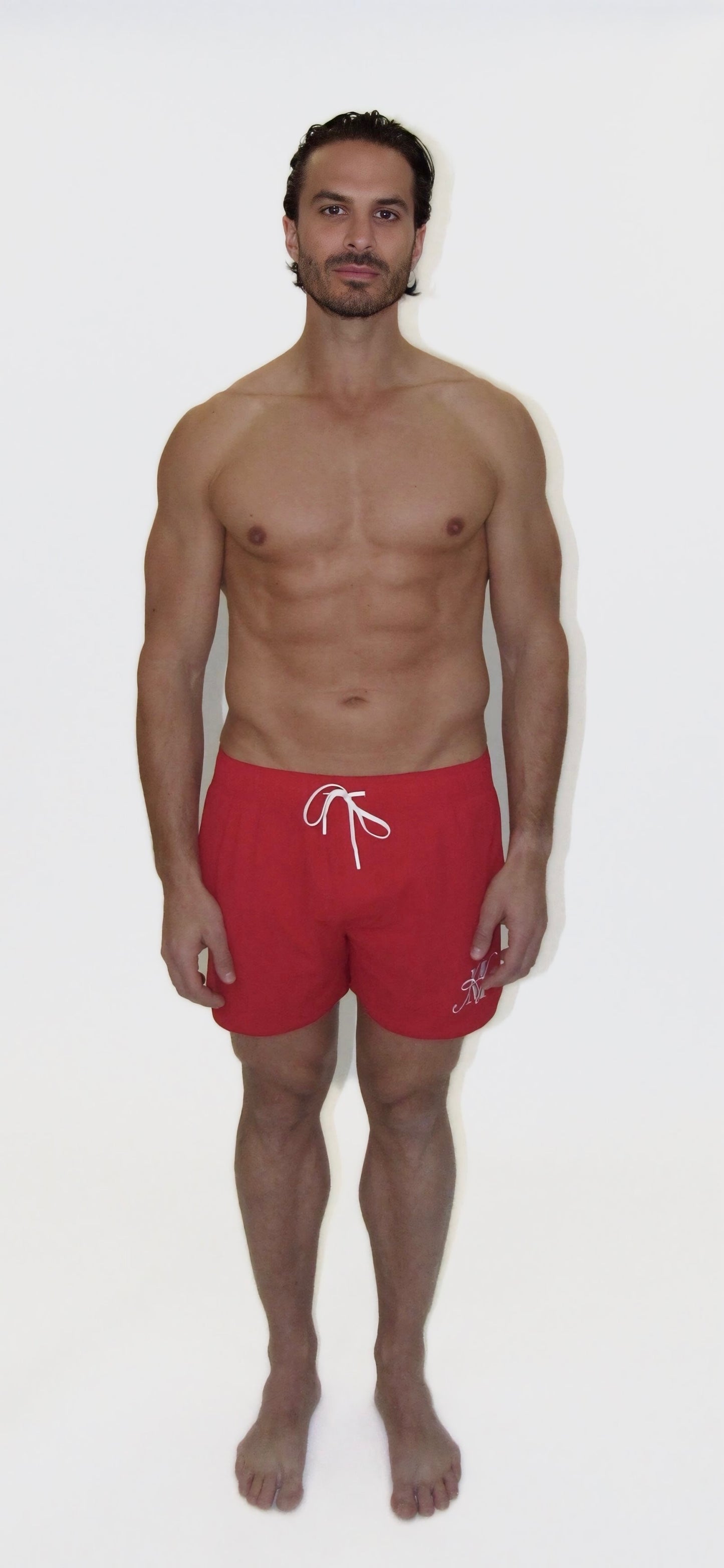 Sporting Red Swim Shorts
