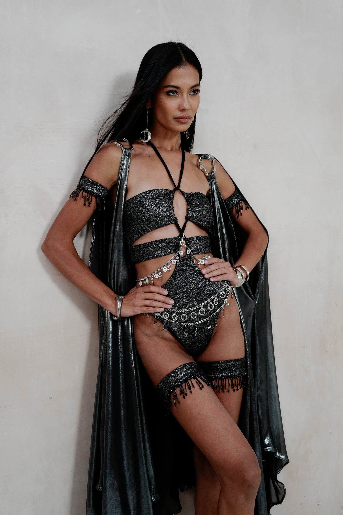 Black Leg Garters (Comes in set of 2)