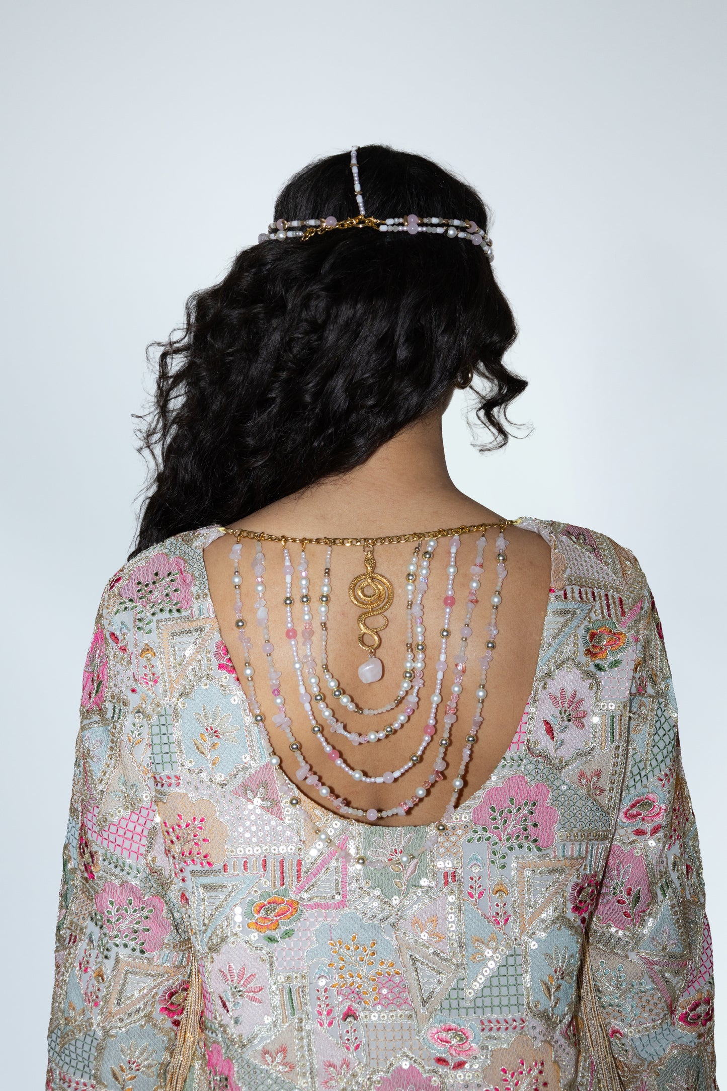 Look 4 - Fringe Embroidered Kimono