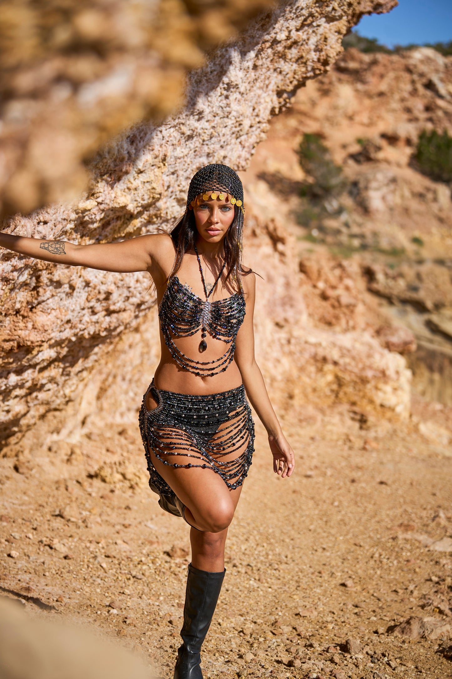 Onyx Beaded Set