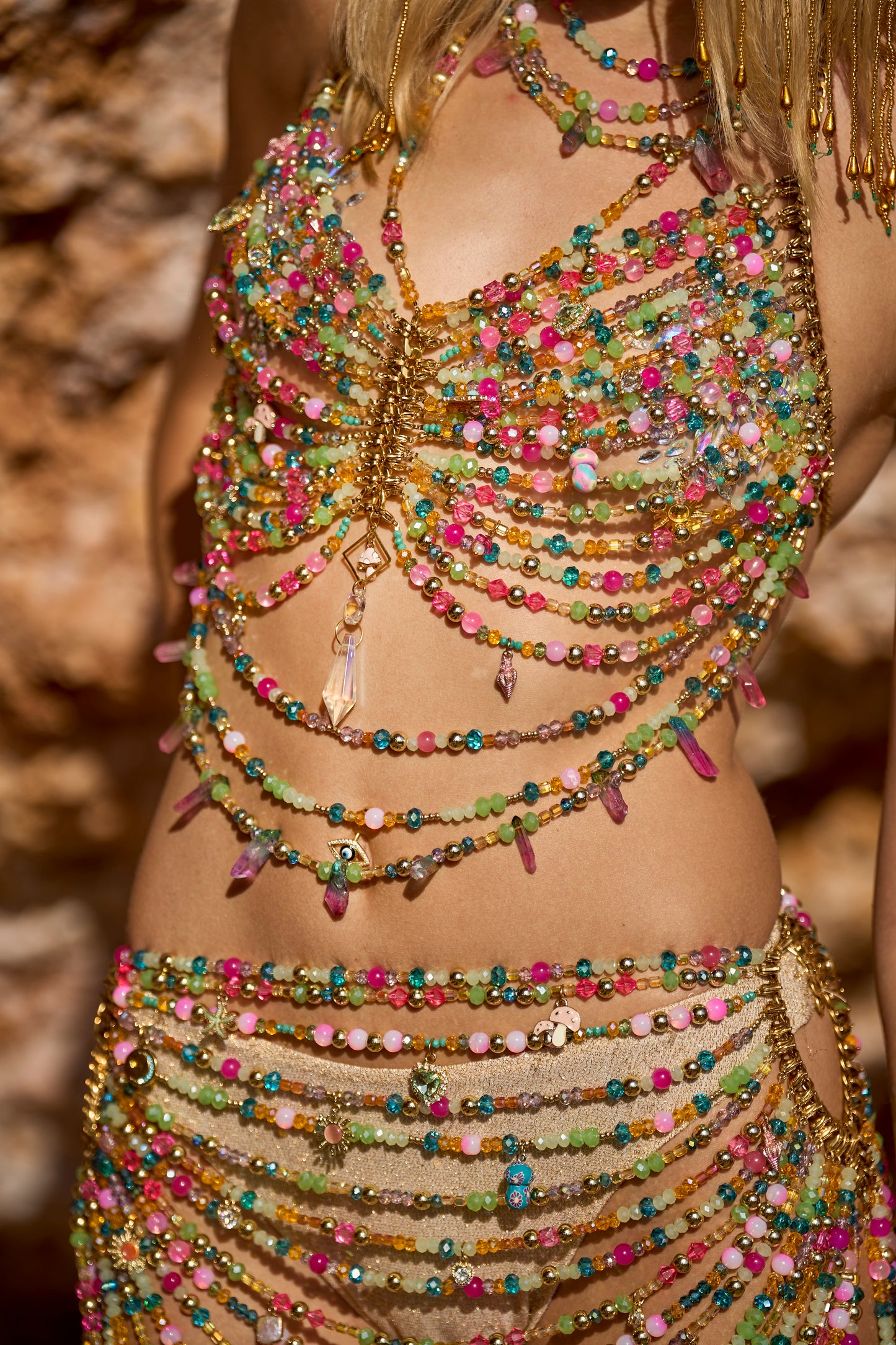 Midnight Sun Beaded Set