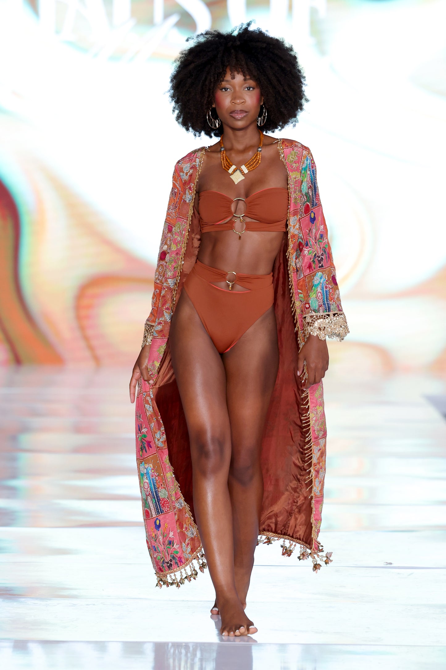 Look 7 - Patchwork Embroidered Kimono