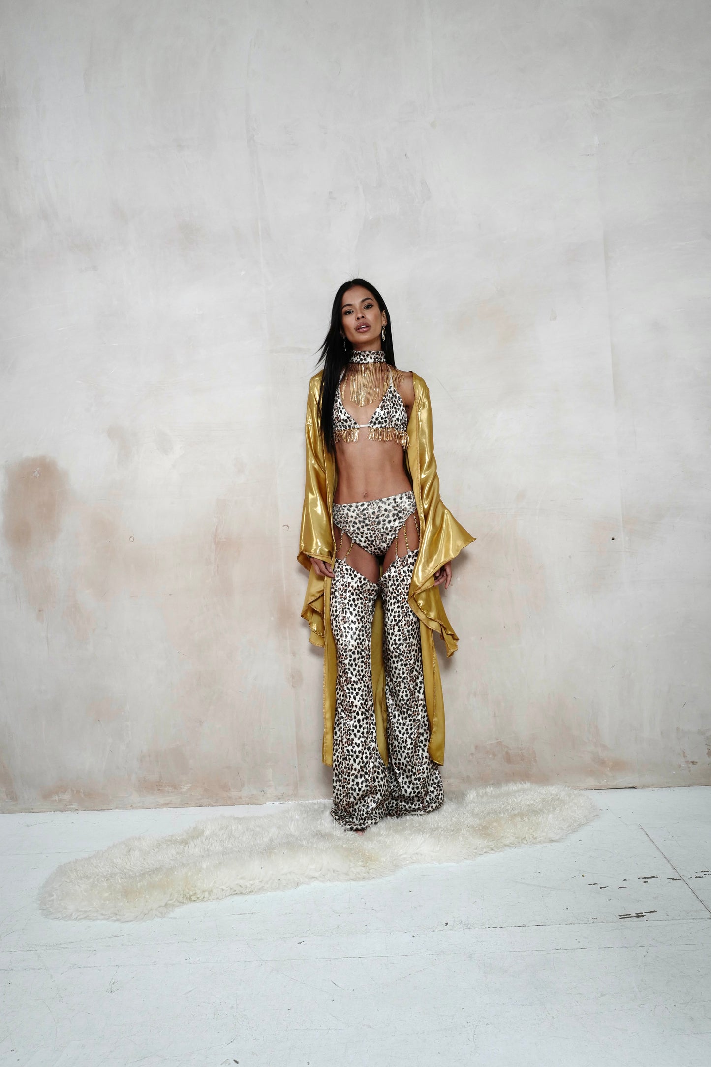 Cheetah Chain Chaps