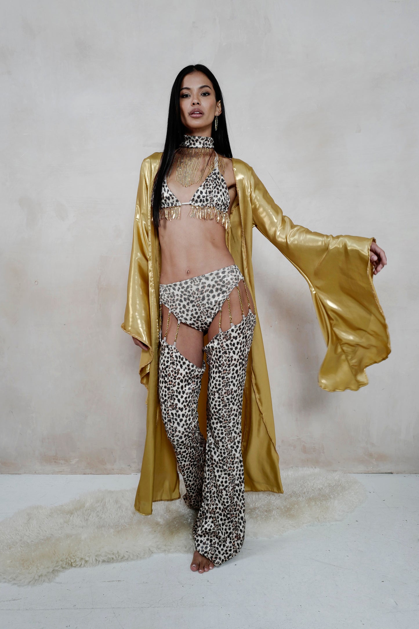 Cheetah Chain Chaps